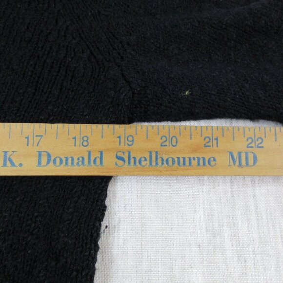 Tommy Bahama Sweater Women's Small Black Knitted Casual 3/4‎ Sleeve Pullover. - Picture 11 of 13